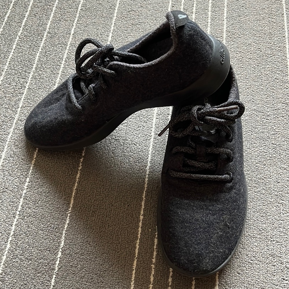 Allbirds Wool Runners Natural Black Sneakers Women’s 8